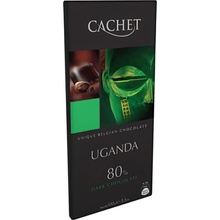 Cachet Hořká čokoláda Uganda 80% 100 g