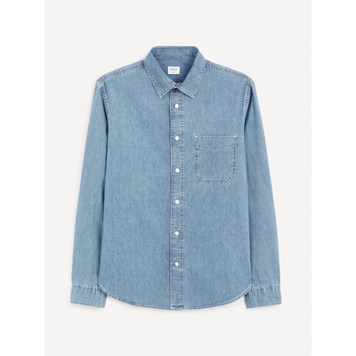 Celio Синя мъжка риза от деним Celio Gagusti1 Celio | Sin | МЪЖЕ | S