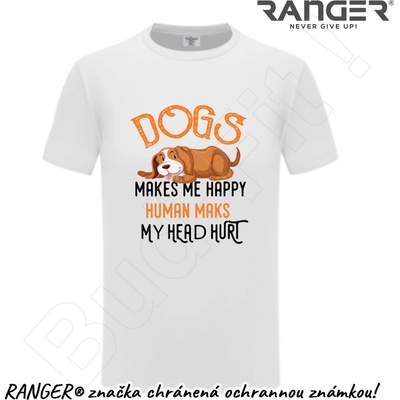 Ranger tričko motív Dogs biela