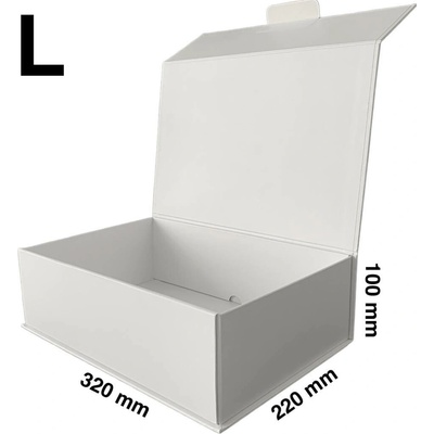 Skládací krabice PlusBox White - L (320x220x100 mm) balení 5, 10 ks Velikost balení: 5 ks