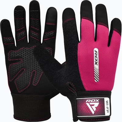RDX Тренировъчни ръкавици RDX W1F Full Finger pink