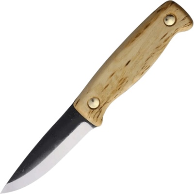 Wood Jewel Pukari elk with curly birch handle; carbon steel blade 9,5 cm WJ23PUK_H