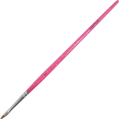 NANI štetec na gél skosený 2 Glitter Pink