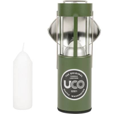 UCO Комплект фенер за свещи uco с рефлектор и неопренов калъф маслина (54603)