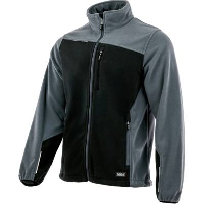 Sara Workwear Fleecová mikina COMFORT PLUS šedá černá