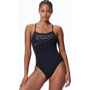 Speedo endurance+ logo thin strap anthracite s - uk32