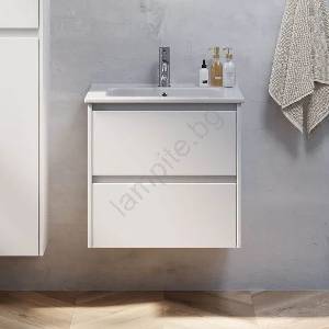 Bath Deluxe Шкаф за баня с мивка MOLDE 60x55x46 см бял (BT0137)