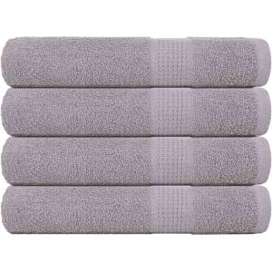 vidaXL Кърпи за сауна FROGN 4 бр. сиви 80x200 см 360 г/м2 (136840)
