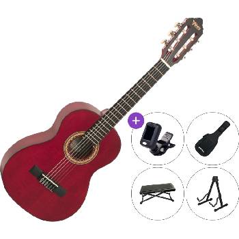 Valencia VC203 SET Transparent Wine Red Класическа китара с размер 3/4
