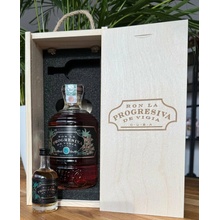 La Progresiva 8 limitada 41% 0,7 l a mini LP130 (dřevěná kazeta)