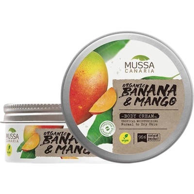 Mussa Canaria Крем за тяло, с органичен банан и манго от Канарските острови, 250 ml