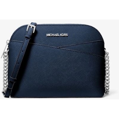 Michael Kors dámská kožená kabelka crossbody Jet Set Travel Medium Dome modrá