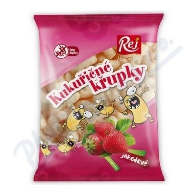 REJ Kukuričné chrumky jahodové 90g