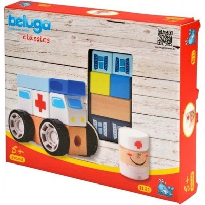 Beluga hrací set Sanitka dřevo