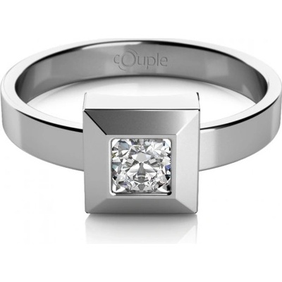 Couple prsten Ima II v bílém zlatě se zirkonem 6860200 0 1