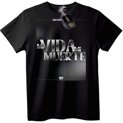 NOONEBRAND Тениска Mi Vida Mi Muerte - XL, White