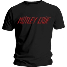 Rock Off metal Mötley Crüe Distressed Logo viacfarebné čierne