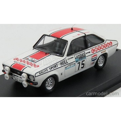 Trofeu Ford england Escort Mkii N 75 Rac Rally 1977 M.jackson S.howard Bílá Červená 1:43
