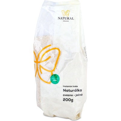 Natural Jihlava Kaša Naturálka bezlepková instantná Ovseno jačmenná instantná kaša 200 g
