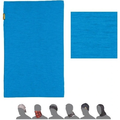 Sensor šatka rúra tube Merino Wool modrý