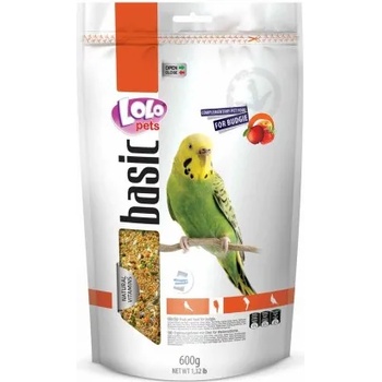 LOLO PETS Пълноценна храна за вълнисти папагали с плодове 600 гр lo-70215