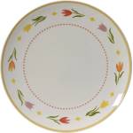 Kitchen goods ЧИНИЯ ПОРЦЕЛАН 874183 Ø28.6х2.5см БЯЛА С ЛАЛЕ (874183)