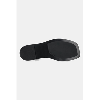 Calvin Klein Кожени сандали Calvin Klein FLAT SANDAL SQUARED BUCKLE LTH (HW0HW02556)