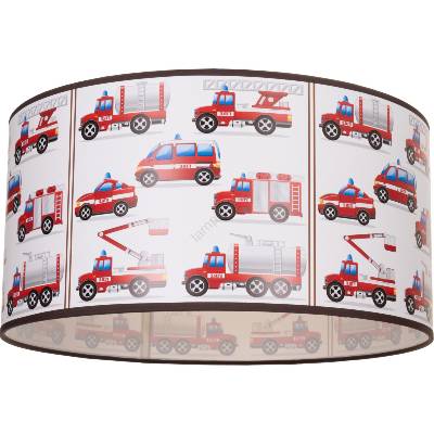 BELIS Детско таванно осветително тяло KIDS ROOM 1xE27/60W/230V, диаметър 40 см, с мотив пожарникари (BE1061)
