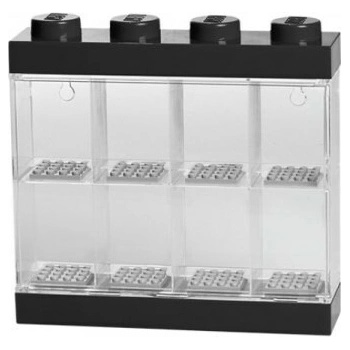 LEGO® Zberateľská skrinka na 8 minifigúrok- černá