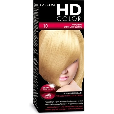 FARCOM HD color, Боя за коса, Номер 10, Силно светло русо