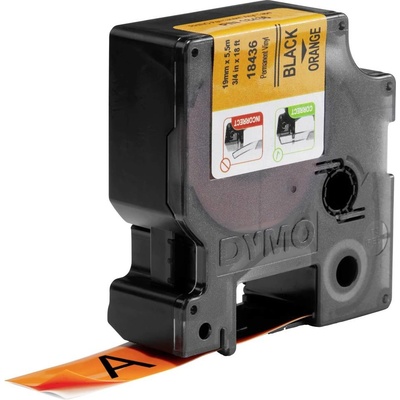 etikety DYMO IND RHINO S0718500 vinyl Farba pásky: oranžová Farba písma:čierna 19 mm 5.5 m