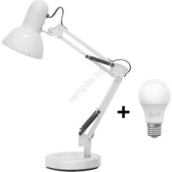 Brilagi - LED Настолна лампа ROMERO 1xE27/10W/230V бяла (LEDBG0260)