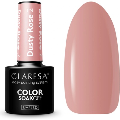 Claresa Hybridní gel na nehty Dusty Rose 2 5 g