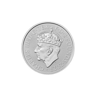 The Royal Mint stříbrná mince Britannia 2023 Korunovace King Charles III 1 oz