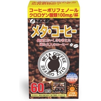 Fine Japan Мета кафе (зелено кафе, черен джинджифил и катехини зелен чай) 60 сашета | Fine Japan (004924 (000477) FJ)