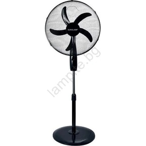 EUROLAMP Вентилатор на стойка 60w/230v, Ø 50 см, черен (eu0782)