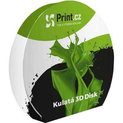 Print.cz Textilní prezentační stěna 3D Disk kulatá s tiskem
