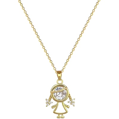 HARAHU Колие Girl - Златна KP36543 (36543)