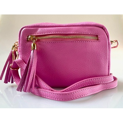 Leather Country dámská kožená crossbody kabelka LC9461215 růžová