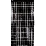  Black square party curtain 100x200cm