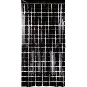  Black square party curtain 100x200cm