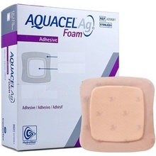 AQUACEL Ag Foam adhezívne penové krytie heel, so striebrom, so silikónovým okrajom 14 x 19