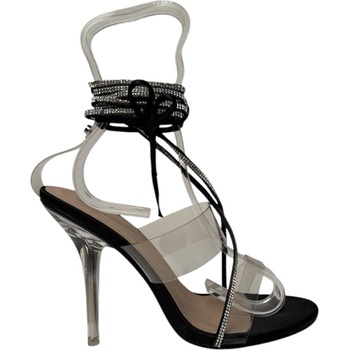 Image 1 of No Doubt Сандали No Doubt Women's Strappy Crystal Detail Flat Sandal - Black