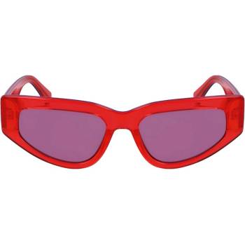 Calvin Klein Слънчеви очила Calvin Klein Jeans Women's Angular UV Protection Cat Eye Sunglasses - Red