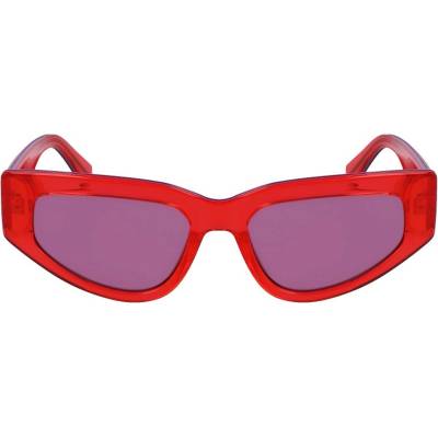 Calvin Klein Слънчеви очила Calvin Klein Jeans Women's Angular UV Protection Cat Eye Sunglasses - Red