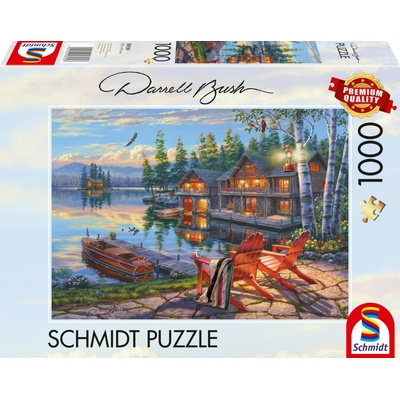 SCHMIDT Břehy jezera Loon Lake New York 1000 dílků
