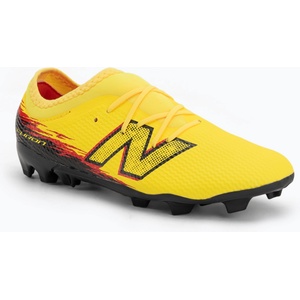 New Balance Детски футболни обувки New Balance Furon Team V8 FG punch yellow/black 100/fire cracker