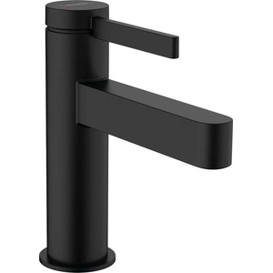Hansgrohe Finoris - Смесител за мивка, с Push-Open изпразнител, EcoSmart, черен мат 76023670 (76023670)