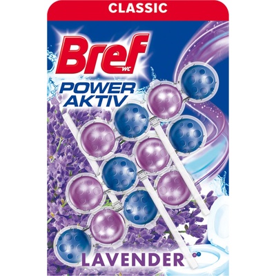 Bref Power Aktiv 4 Formula WC blok Lavender 3 x 50 g