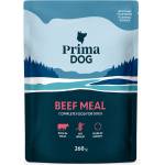PrimaDog PrimaDog Beef Meal Пауч за кучета с телешко, 260 гр